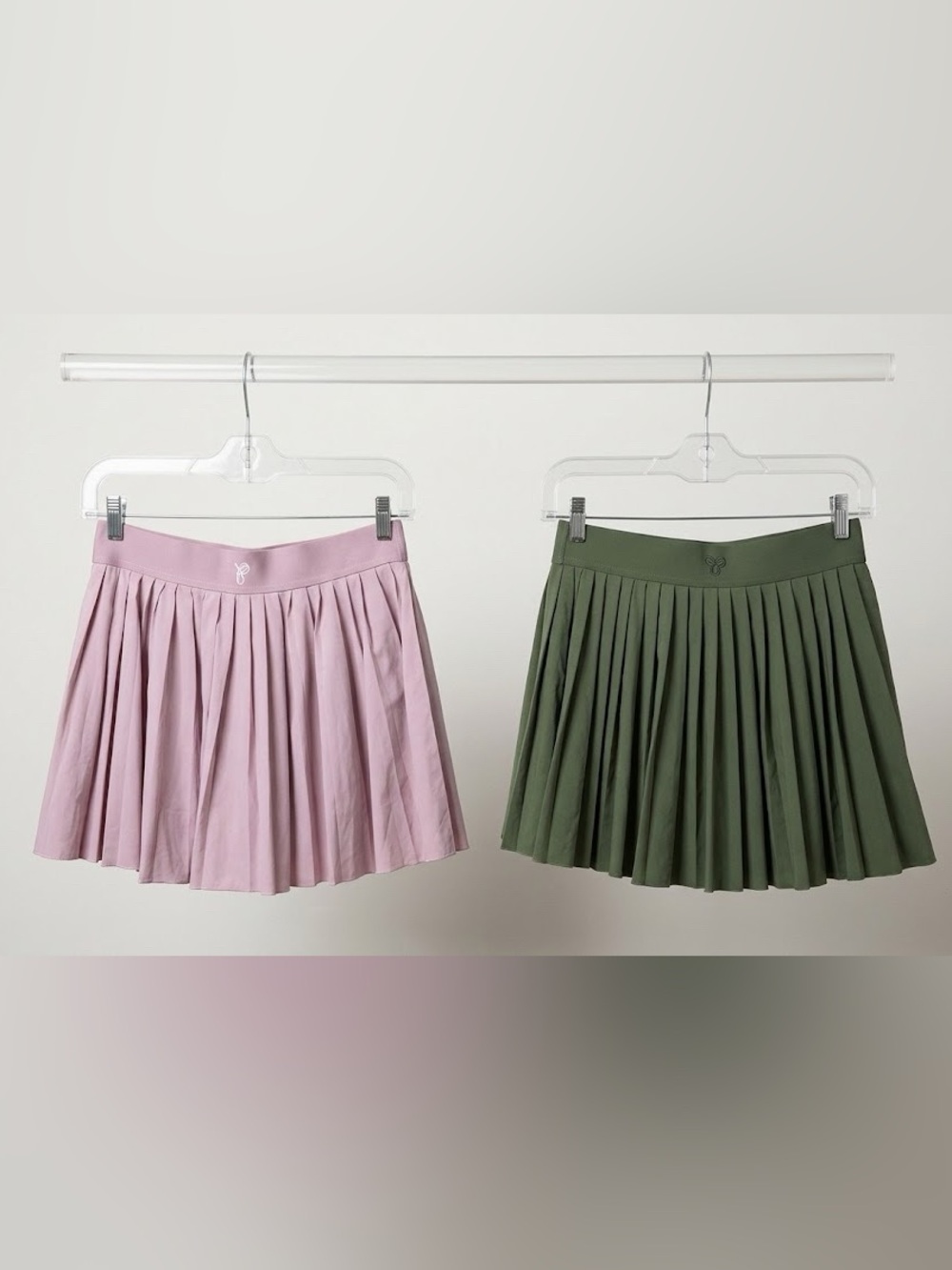TNAction Grand Slam High Waisted Pink Green Pleated Tennis Skirt Skort Size L